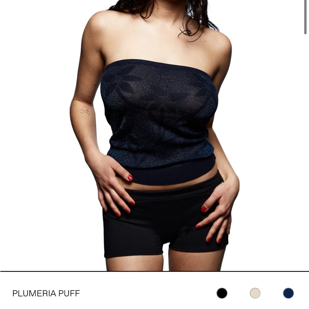 TANK AIR STUDIO PLUMERIA TANK NAVY XXS